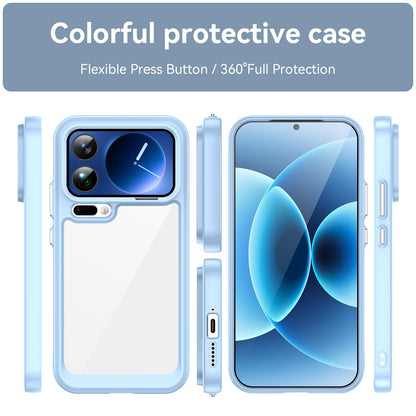 Xiaomi 17 Pro Max Acrylic Hybrid TPU Protective Phone Case, Colourful Series Shockproof Cover