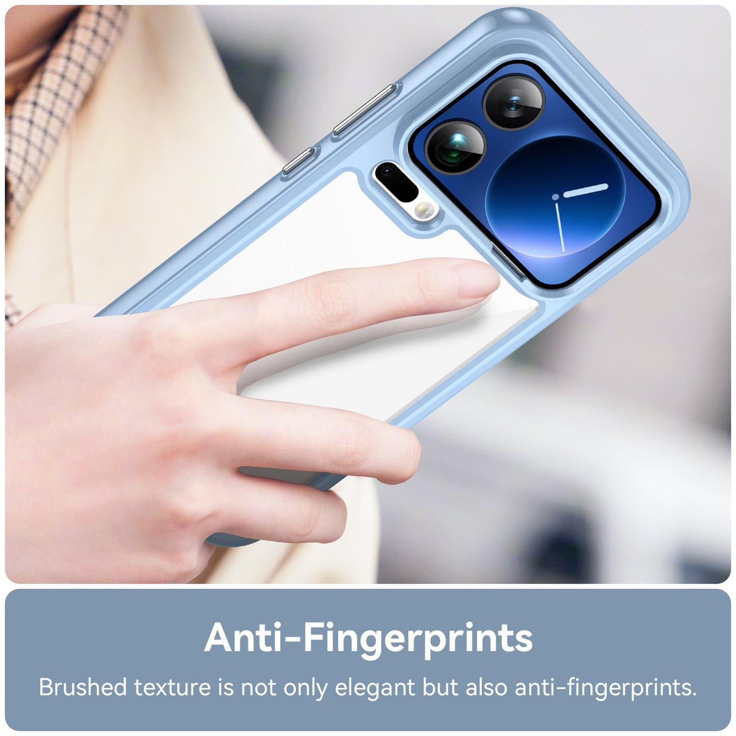 Xiaomi 17 Pro Max Acrylic Hybrid TPU Protective Phone Case, Colourful Series Shockproof Cover