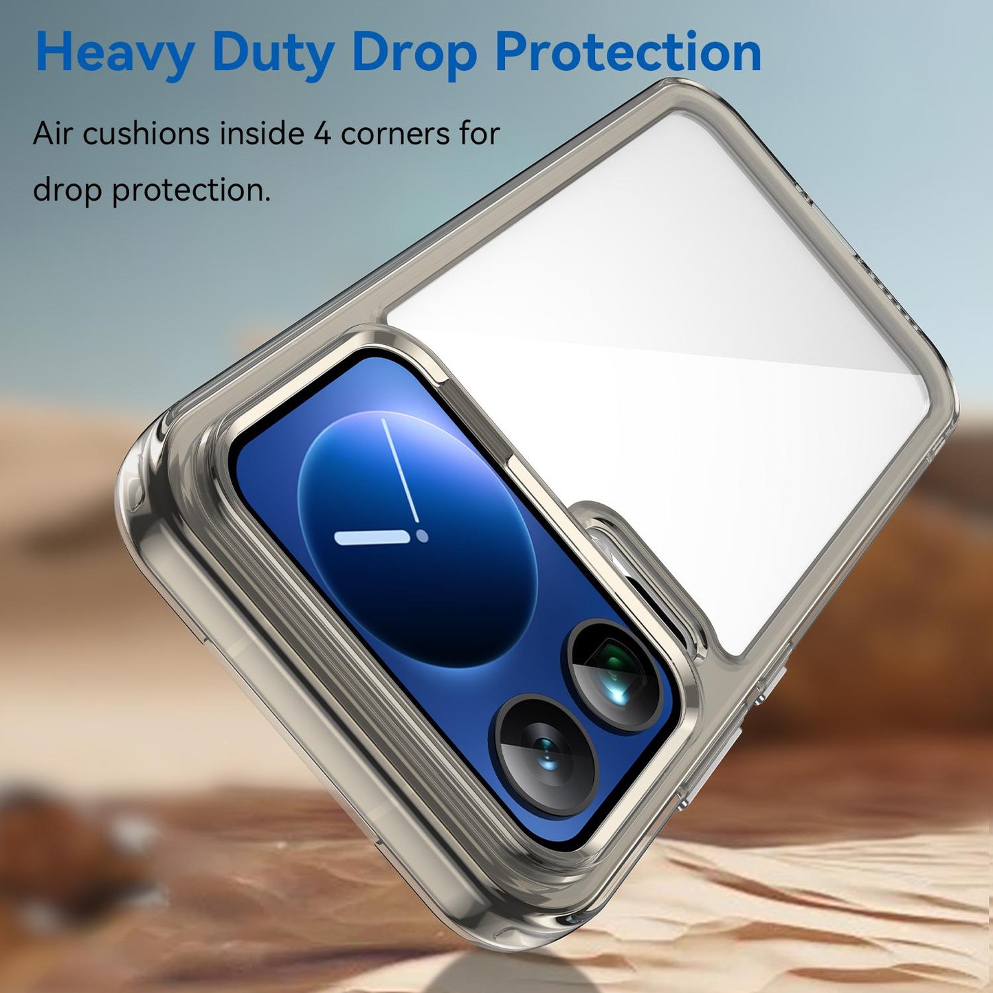 Xiaomi 17 Pro Max Acrylic Hybrid TPU Protective Phone Case, Colourful Series Shockproof Cover