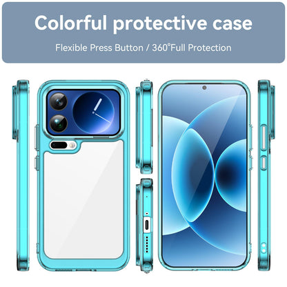 Xiaomi 17 Pro Max Acrylic Hybrid TPU Protective Phone Case, Colourful Series Shockproof Cover