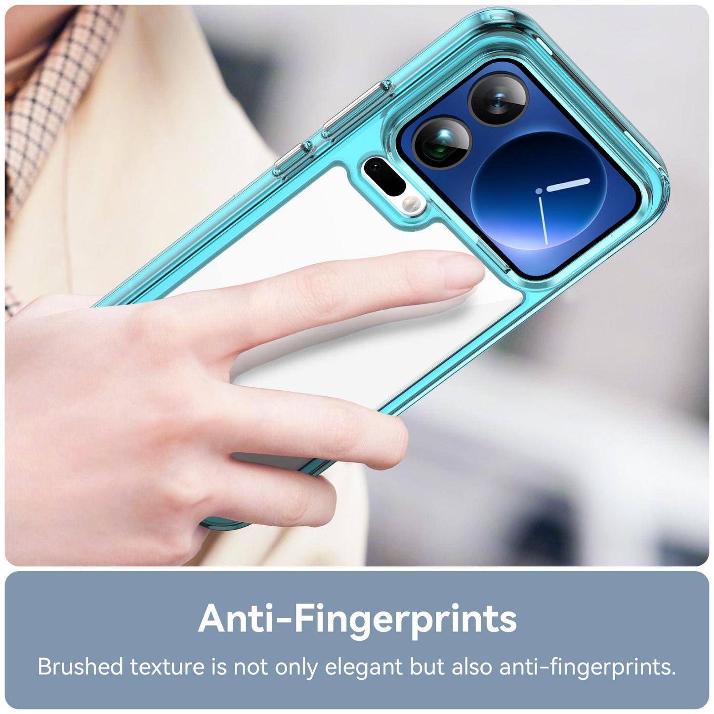 Xiaomi 17 Pro Max Acrylic Hybrid TPU Protective Phone Case, Colourful Series Shockproof Cover