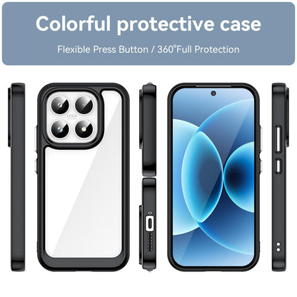 Xiaomi 17 Acrylic Hybrid TPU Protective Phone Case, Colourful Series Shockproof Cover