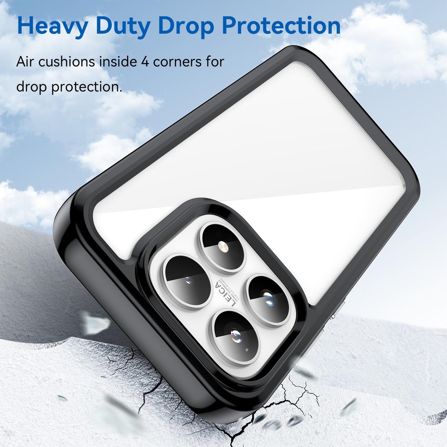 Xiaomi 17 Acrylic Hybrid TPU Protective Phone Case, Colourful Series Shockproof Cover