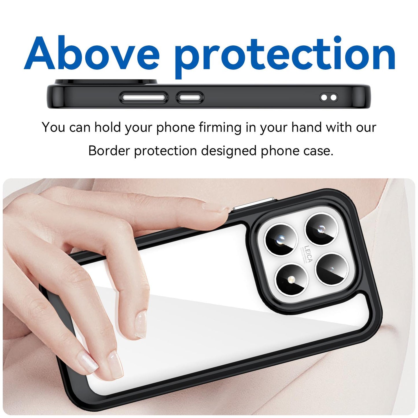 Xiaomi 17 Acrylic Hybrid TPU Protective Phone Case, Colourful Series Shockproof Cover