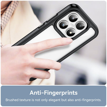 Xiaomi 17 Acrylic Hybrid TPU Protective Phone Case, Colourful Series Shockproof Cover