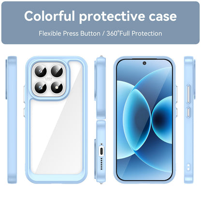 Xiaomi 17 Acrylic Hybrid TPU Protective Phone Case, Colourful Series Shockproof Cover
