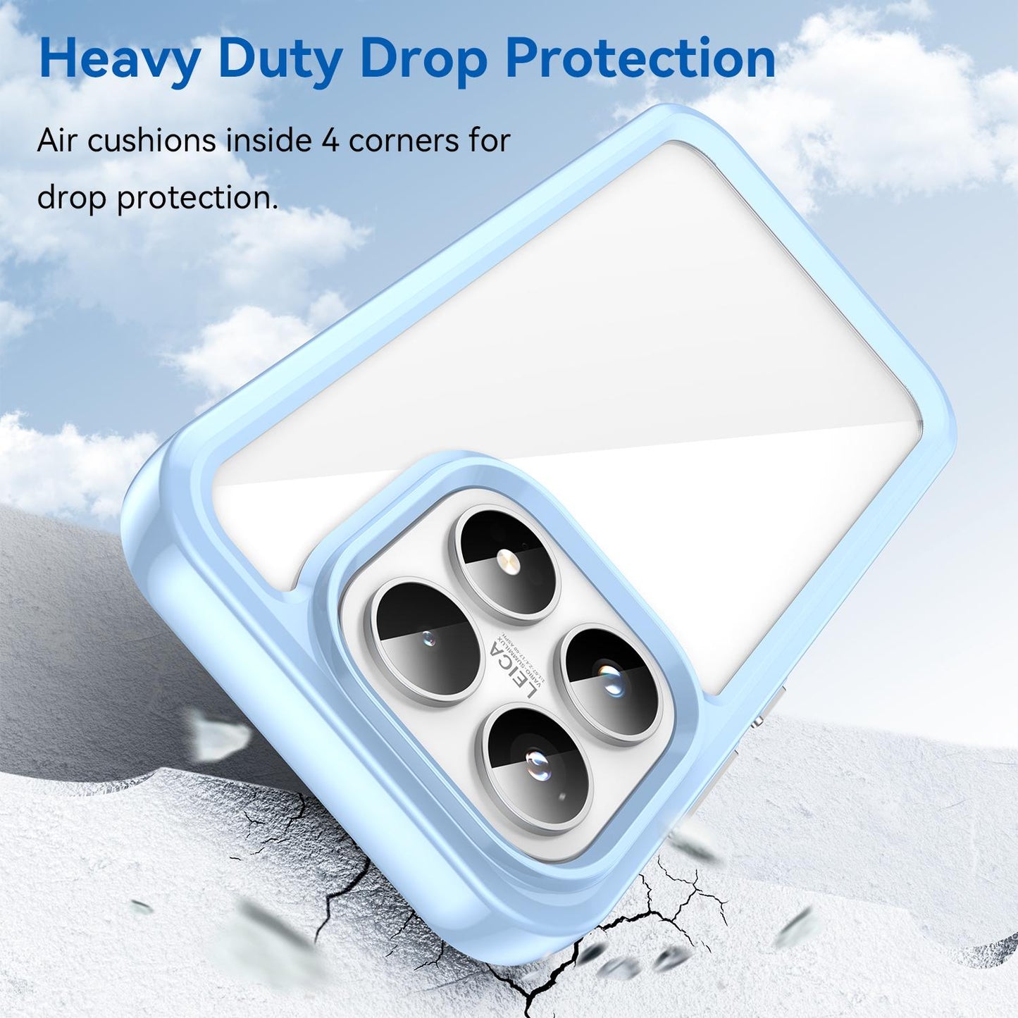 Xiaomi 17 Acrylic Hybrid TPU Protective Phone Case, Colourful Series Shockproof Cover