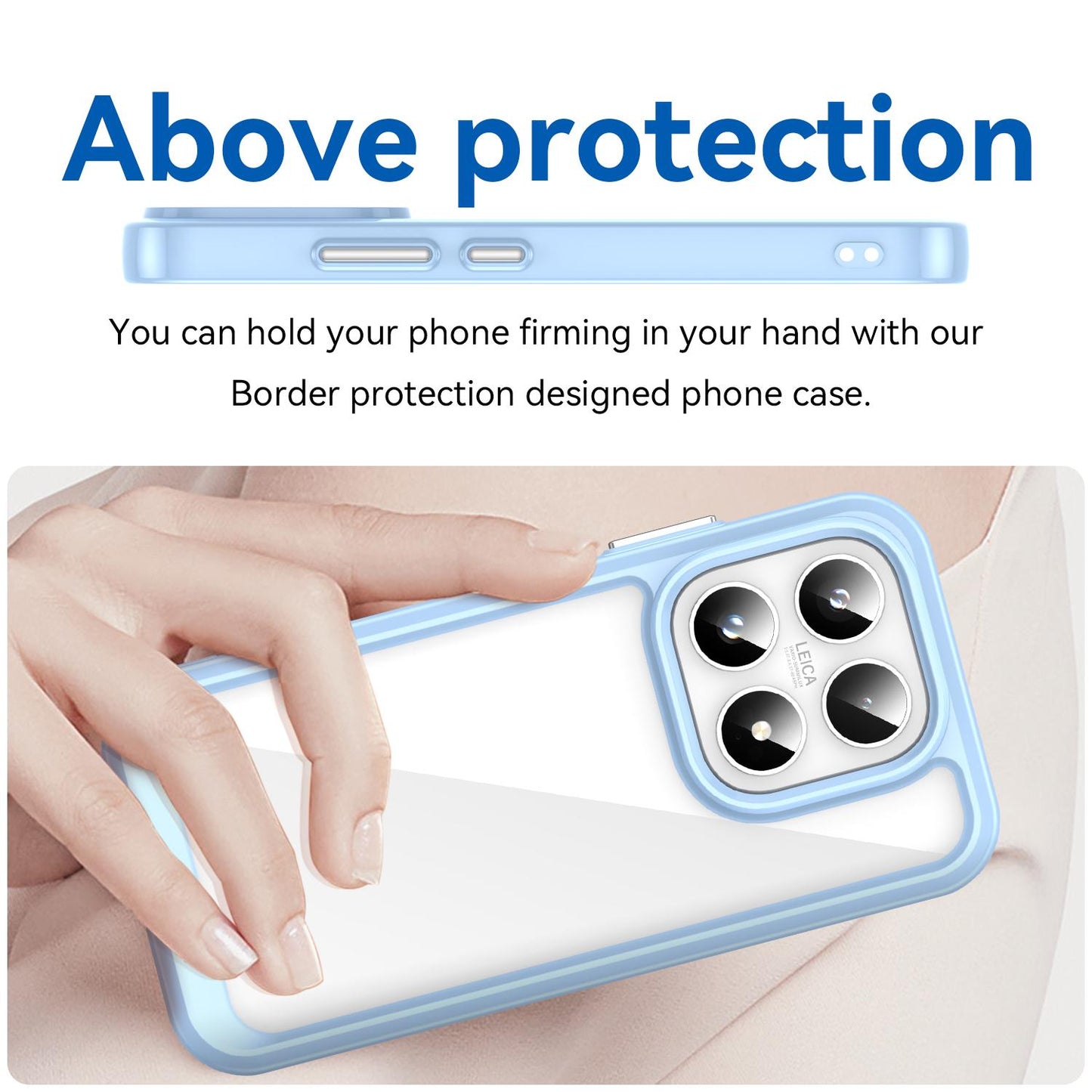 Xiaomi 17 Acrylic Hybrid TPU Protective Phone Case, Colourful Series Shockproof Cover