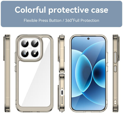 Xiaomi 17 Acrylic Hybrid TPU Protective Phone Case, Colourful Series Shockproof Cover