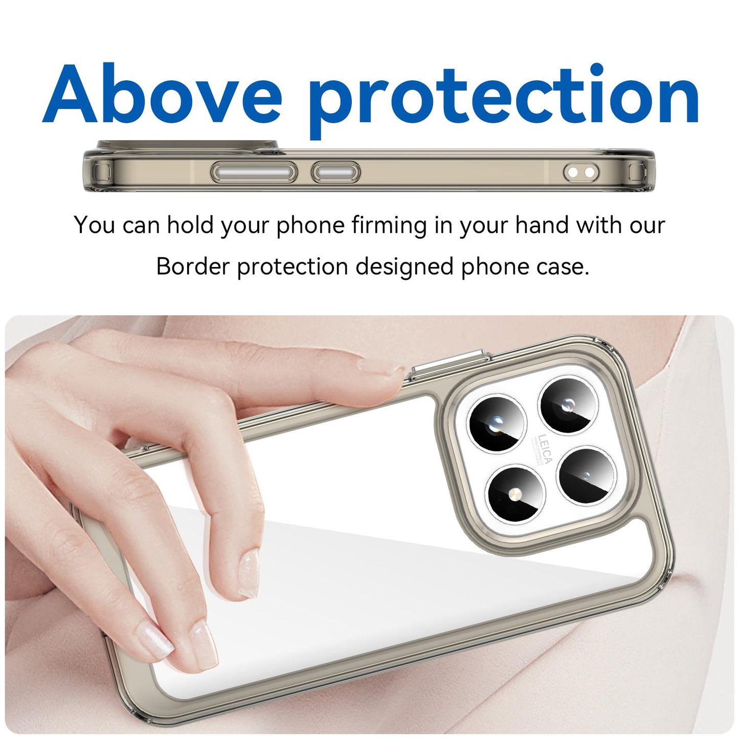 Xiaomi 17 Acrylic Hybrid TPU Protective Phone Case, Colourful Series Shockproof Cover