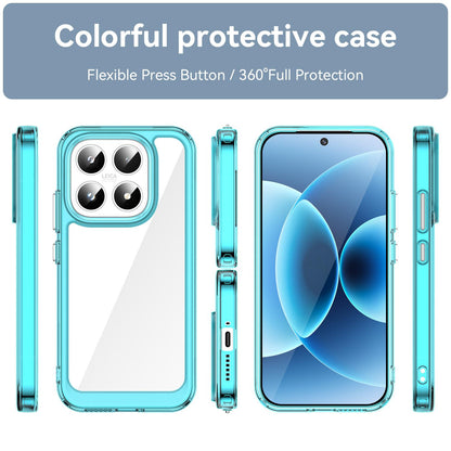 Xiaomi 17 Acrylic Hybrid TPU Protective Phone Case, Colourful Series Shockproof Cover