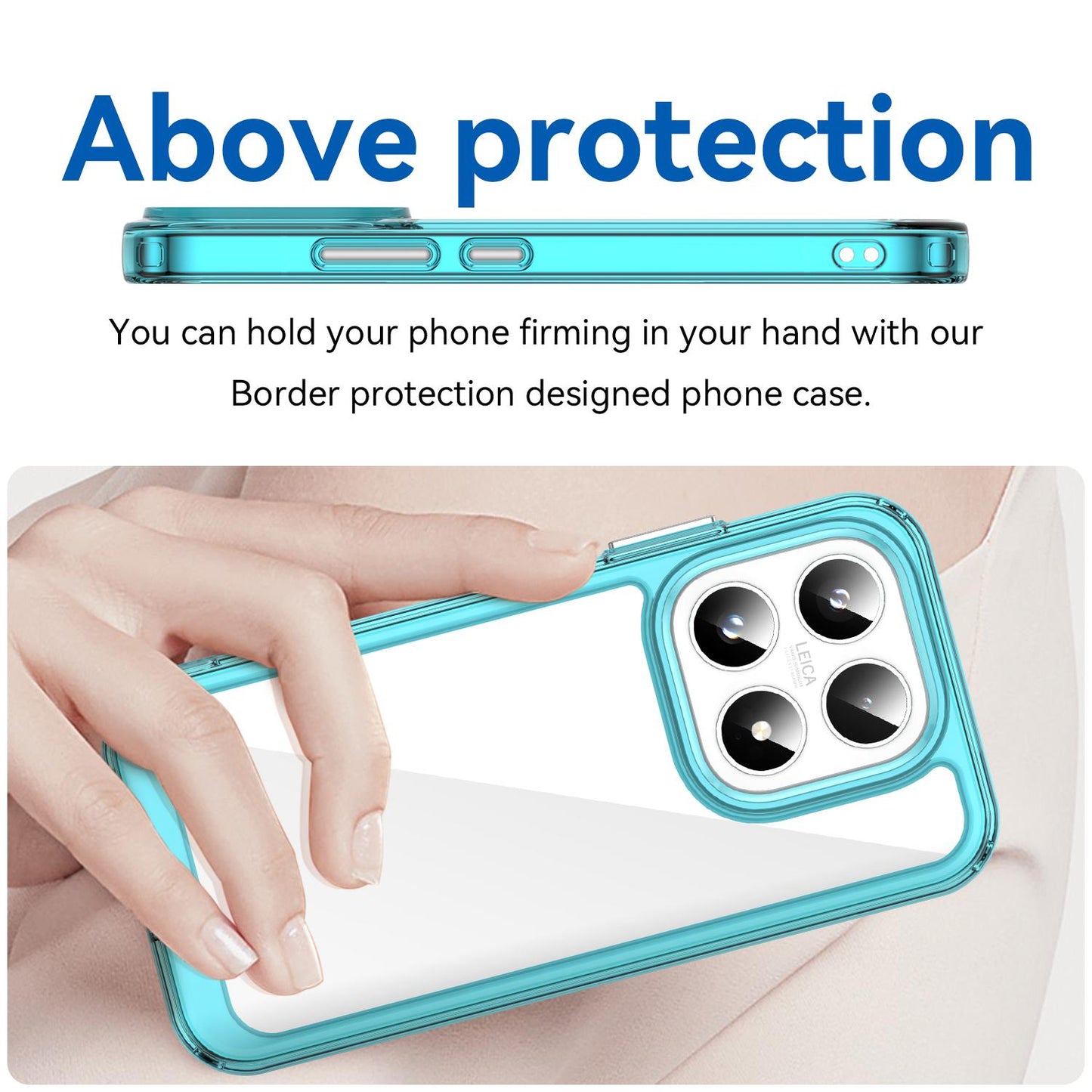 Xiaomi 17 Acrylic Hybrid TPU Protective Phone Case, Colourful Series Shockproof Cover