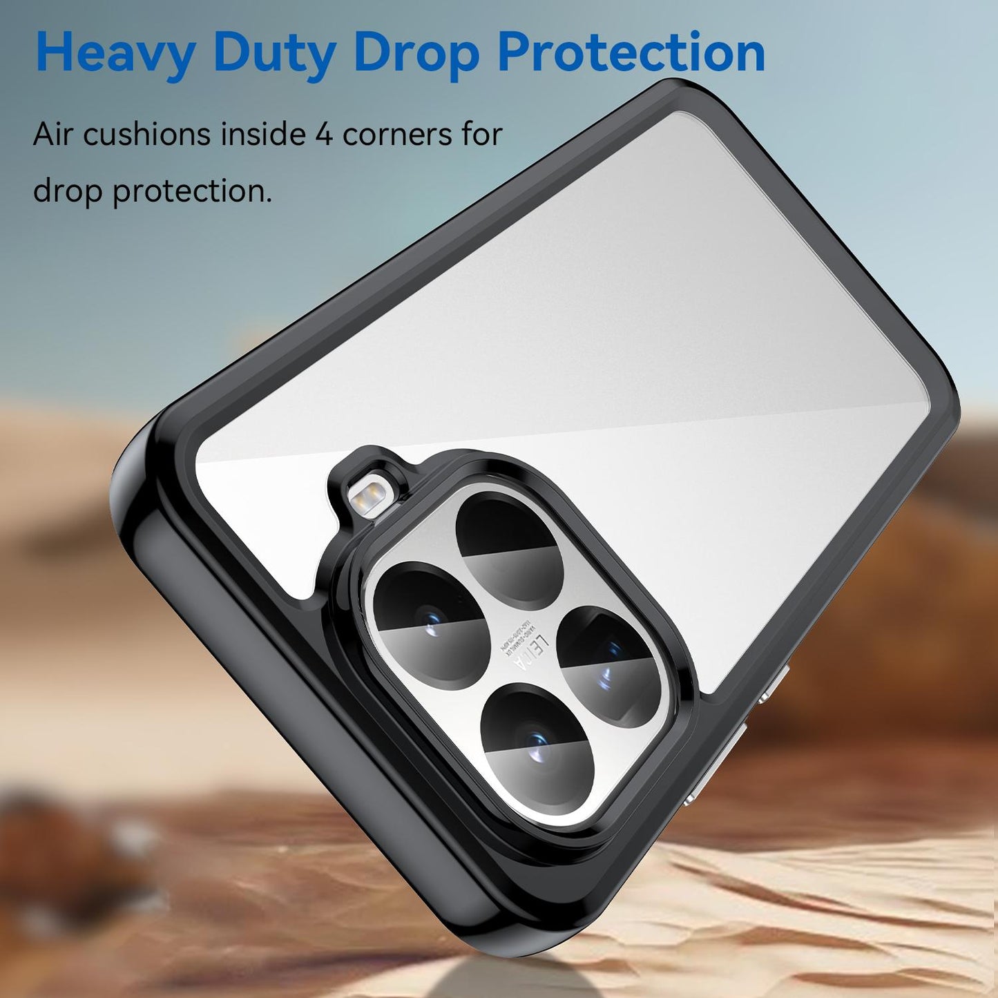 Xiaomi 15T Pro 5G Acrylic Hybrid TPU Protective Phone Case, Colourful Series Shockproof Cover