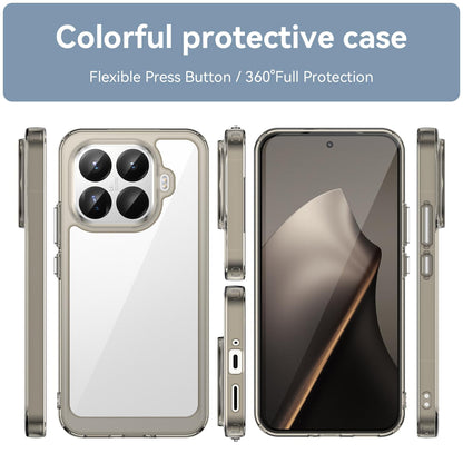 Xiaomi 15T Pro 5G Acrylic Hybrid TPU Protective Phone Case, Colourful Series Shockproof Cover