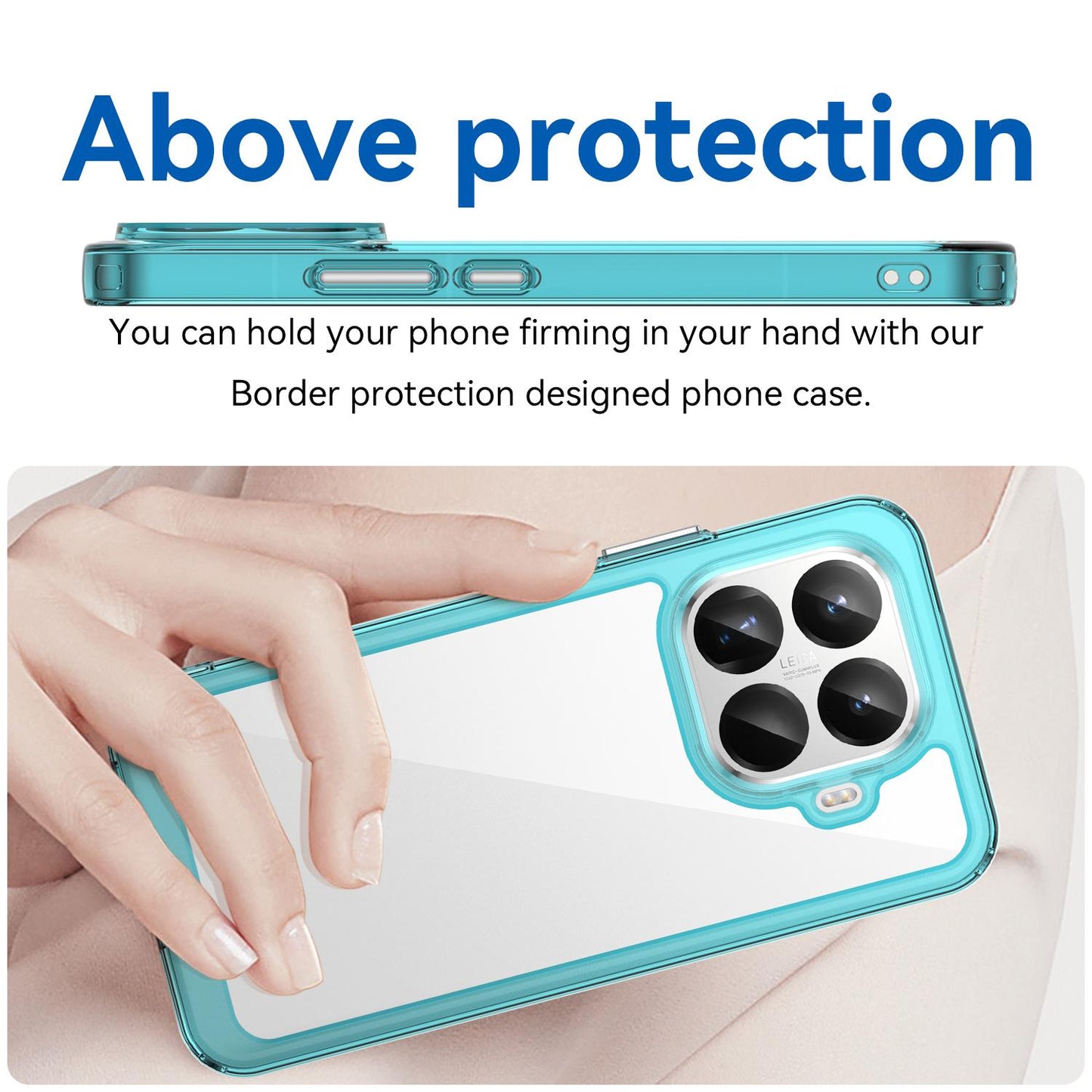 Xiaomi 15T Pro 5G Acrylic Hybrid TPU Protective Phone Case, Colourful Series Shockproof Cover