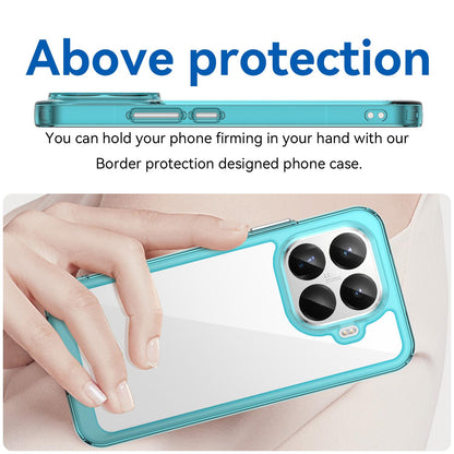 Xiaomi 15T Pro 5G Acrylic Hybrid TPU Protective Phone Case, Colourful Series Shockproof Cover