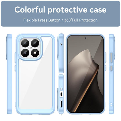 Xiaomi 15T 5G Acrylic Hybrid TPU Protective Phone Case, Colourful Series Shockproof Cover
