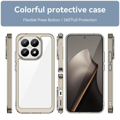 Xiaomi 15T 5G Acrylic Hybrid TPU Protective Phone Case, Colourful Series Shockproof Cover