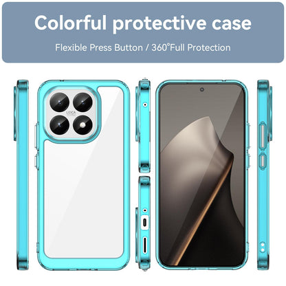 Xiaomi 15T 5G Acrylic Hybrid TPU Protective Phone Case, Colourful Series Shockproof Cover