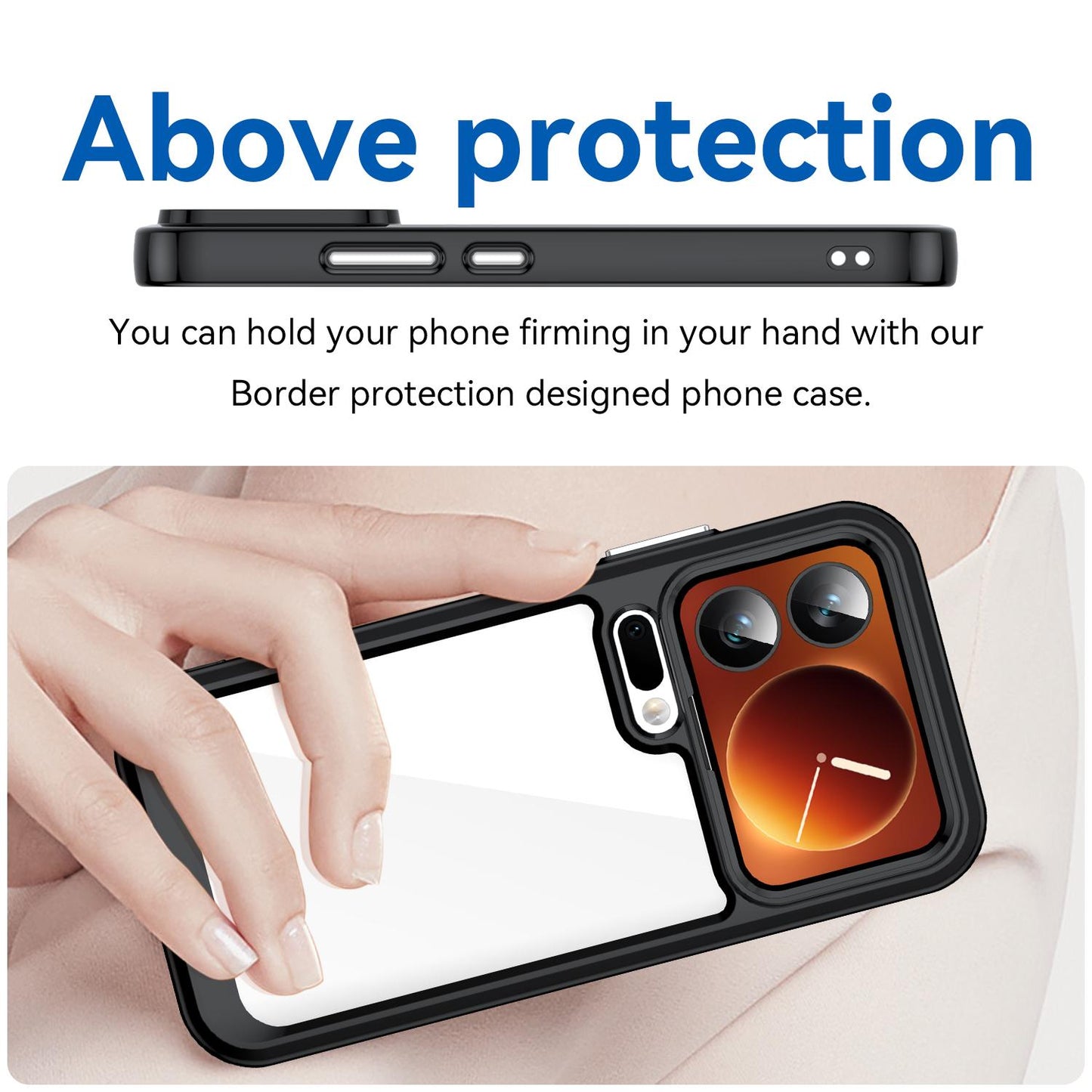 Xiaomi 17 Pro Acrylic Hybrid TPU Protective Phone Case, Colourful Series Shockproof Cover