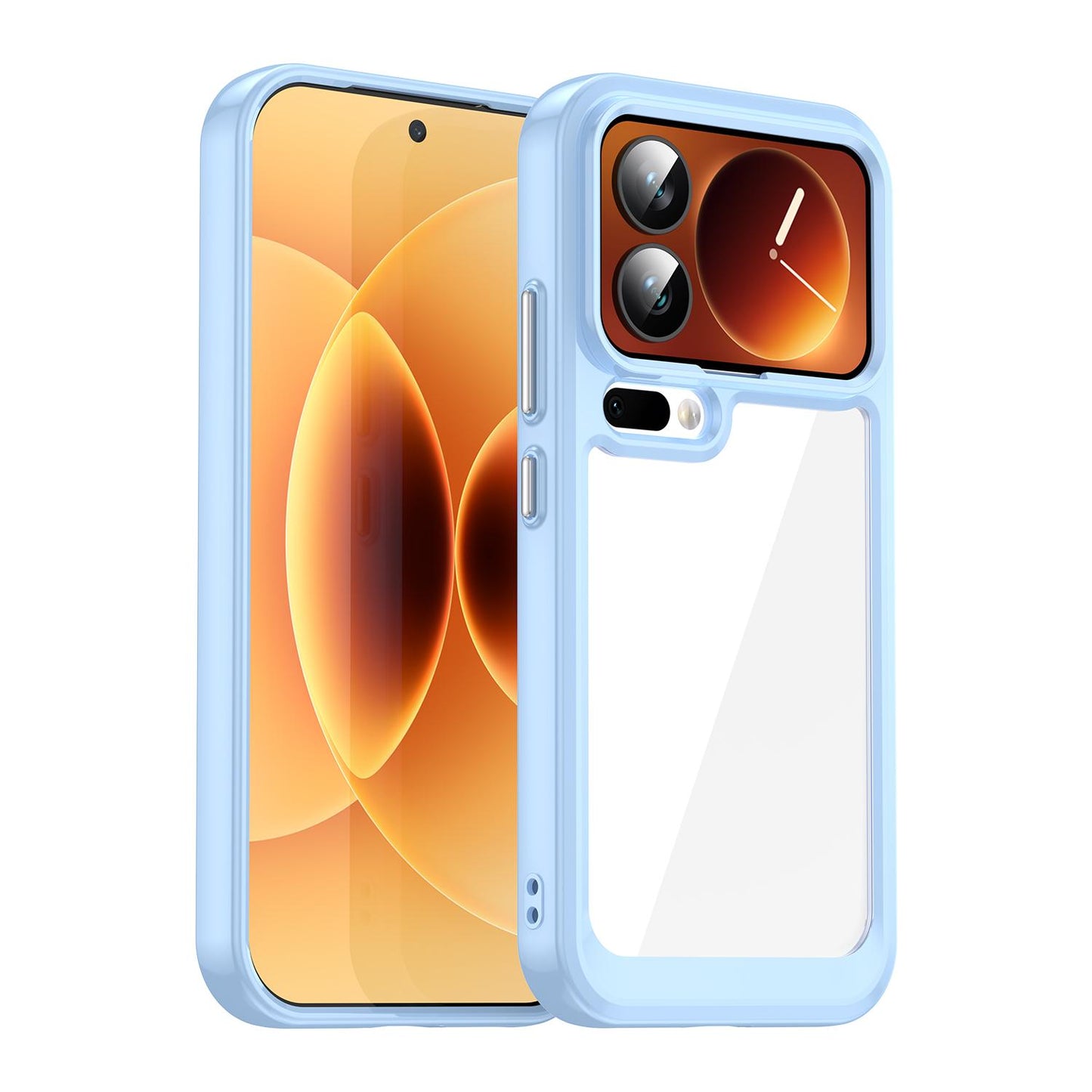 Xiaomi 17 Pro Acrylic Hybrid TPU Protective Phone Case, Colourful Series Shockproof Cover