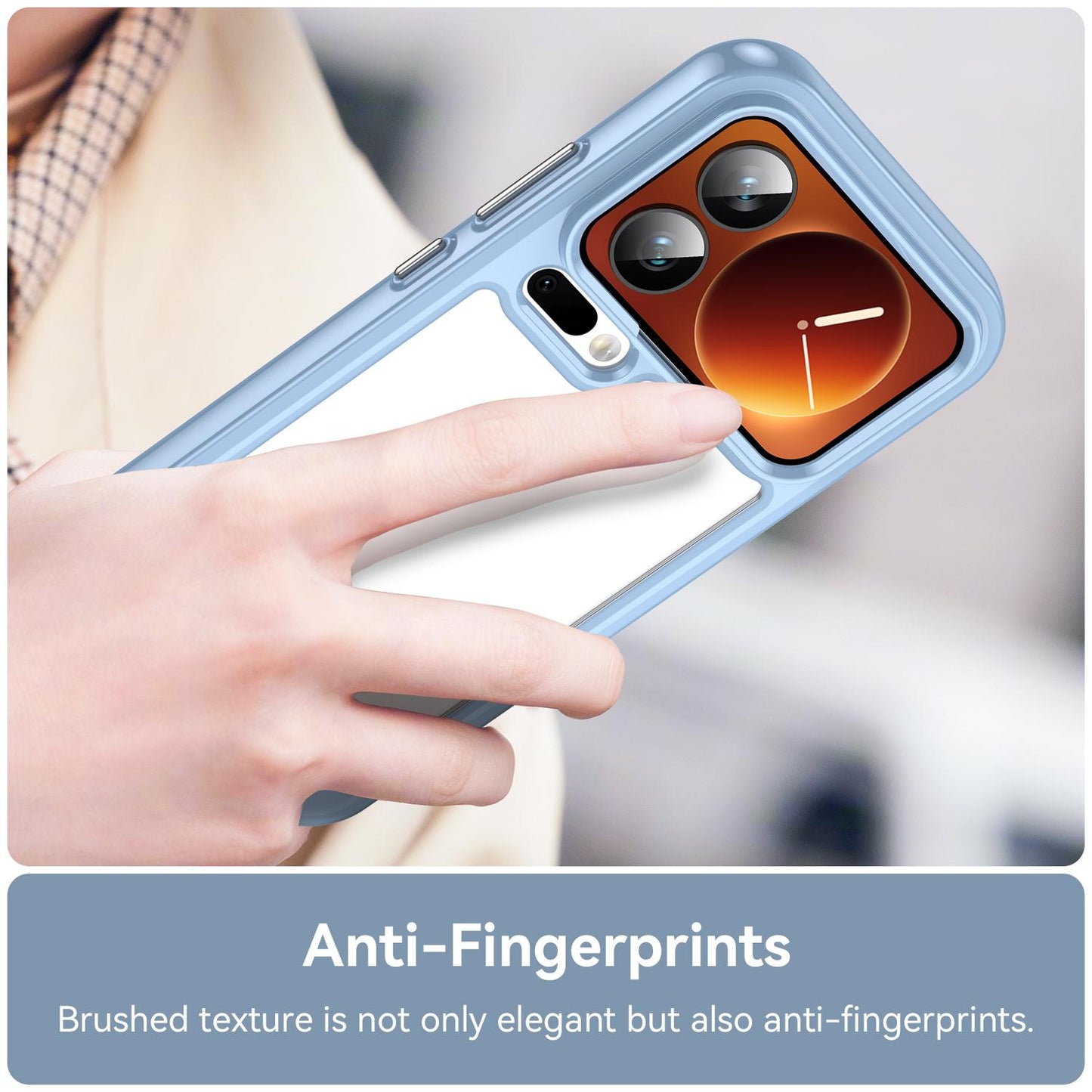 Xiaomi 17 Pro Acrylic Hybrid TPU Protective Phone Case, Colourful Series Shockproof Cover