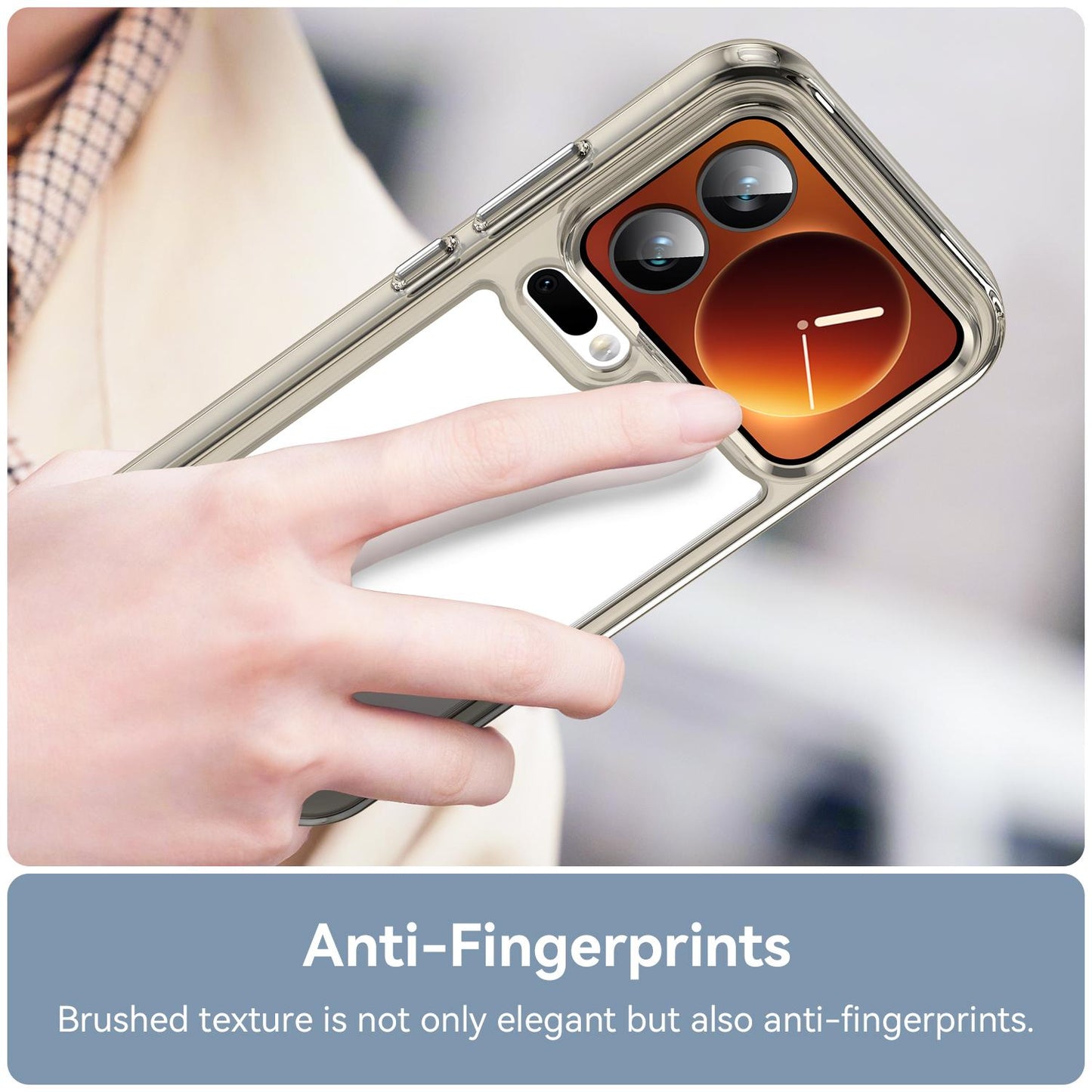 Xiaomi 17 Pro Acrylic Hybrid TPU Protective Phone Case, Colourful Series Shockproof Cover
