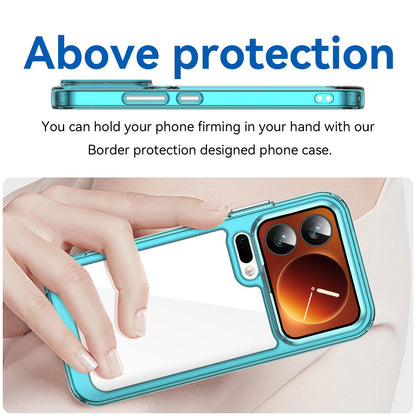 Xiaomi 17 Pro Acrylic Hybrid TPU Protective Phone Case, Colourful Series Shockproof Cover