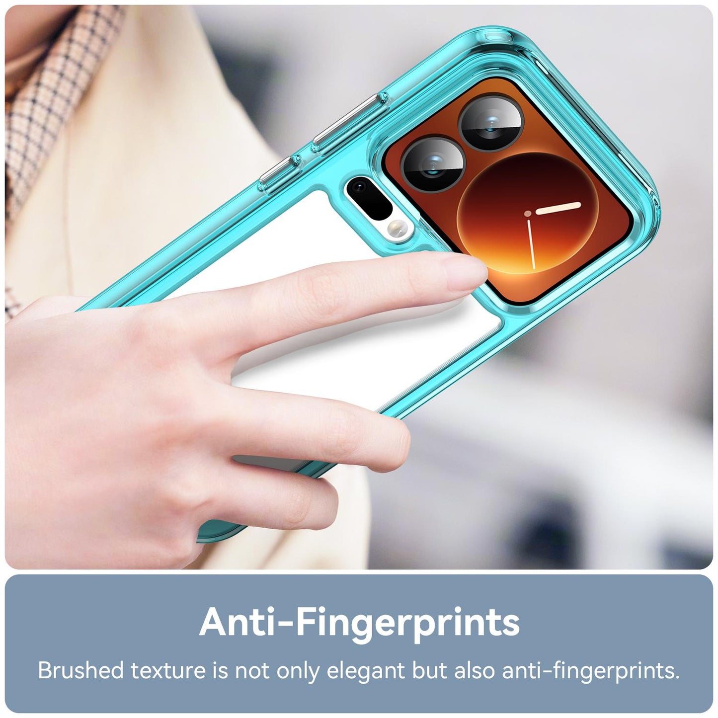 Xiaomi 17 Pro Acrylic Hybrid TPU Protective Phone Case, Colourful Series Shockproof Cover
