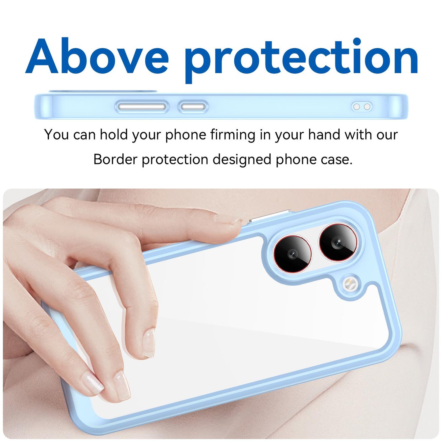 Xiaomi Poco X8 Pro 5G Acrylic Hybrid TPU Protective Phone Case, Colourful Series Shockproof Cover