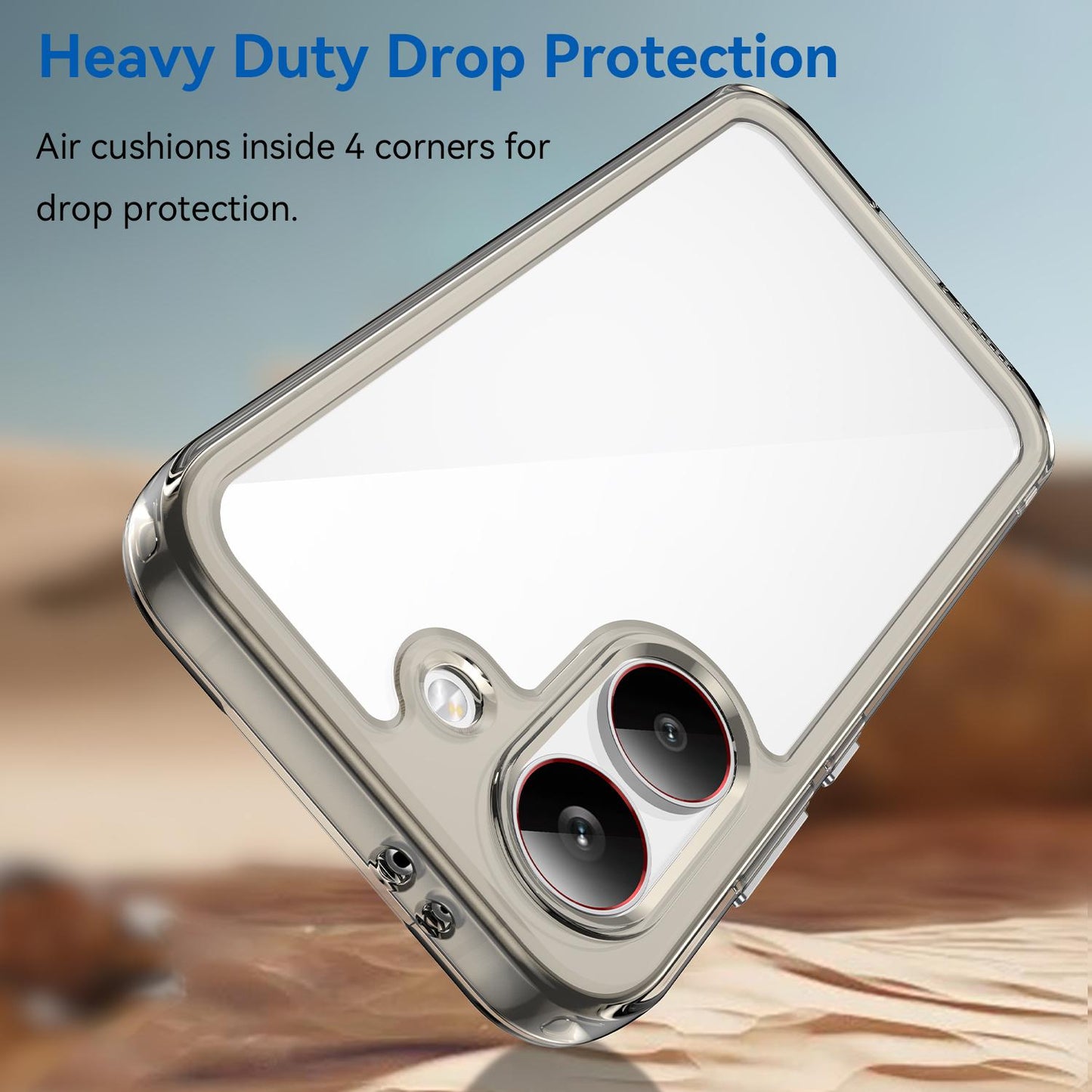Xiaomi Poco X8 Pro 5G Acrylic Hybrid TPU Protective Phone Case, Colourful Series Shockproof Cover