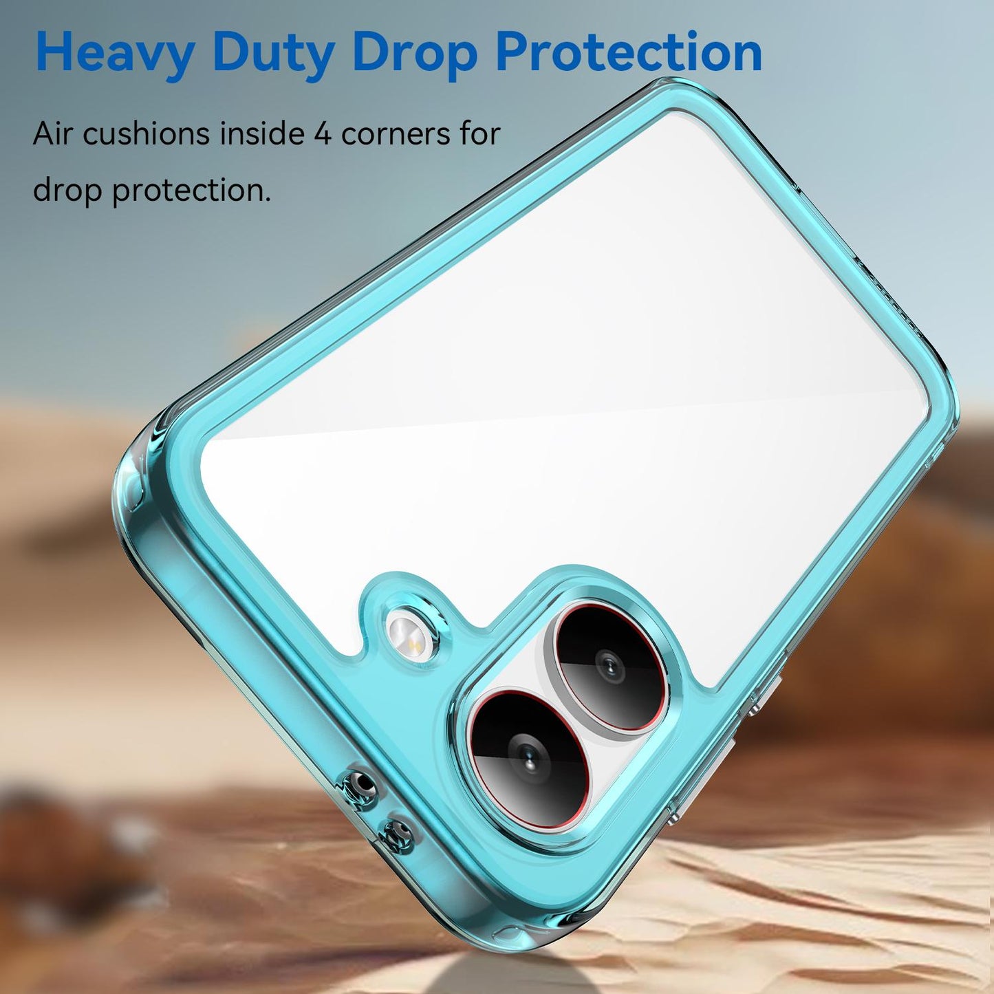 Xiaomi Poco X8 Pro 5G Acrylic Hybrid TPU Protective Phone Case, Colourful Series Shockproof Cover