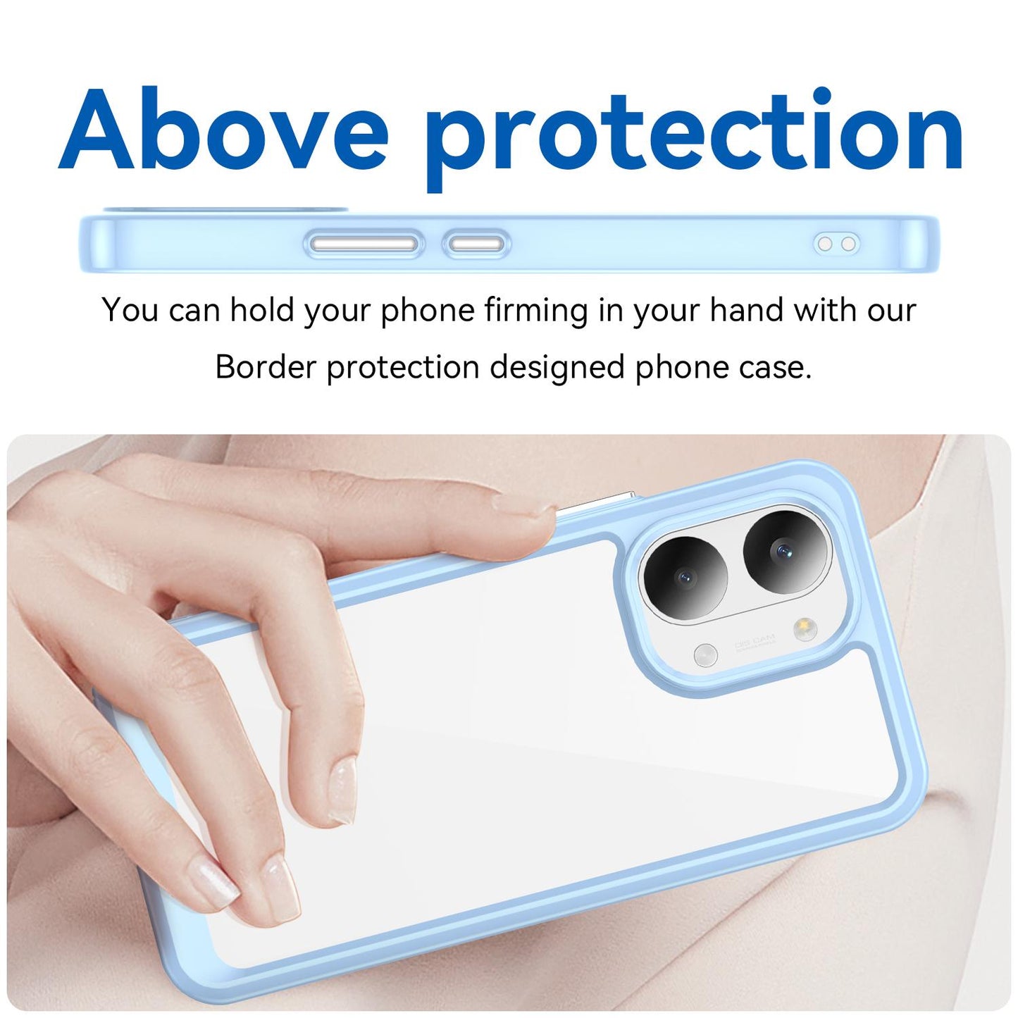 Xiaomi Poco X8 Pro Max 5G Acrylic Hybrid TPU Protective Phone Case, Colourful Series Shockproof Cover