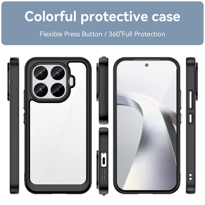 Xiaomi 17T 5G Acrylic Hybrid TPU Protective Phone Case, Colourful Series Shockproof Cover