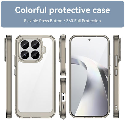 Xiaomi 17T 5G Acrylic Hybrid TPU Protective Phone Case, Colourful Series Shockproof Cover