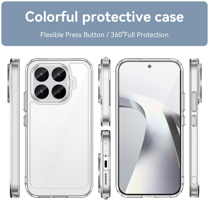 Xiaomi 17T 5G Acrylic Hybrid TPU Protective Phone Case, Colourful Series Shockproof Cover