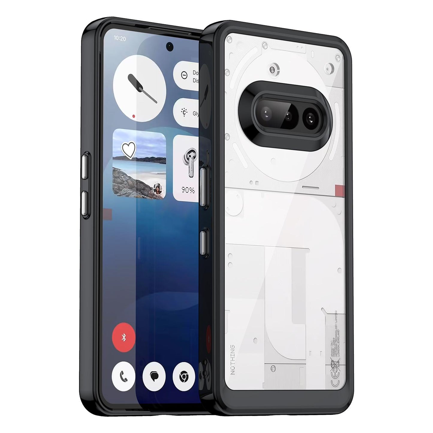 Nothing Phone 3a Acrylic Hybrid TPU Protective Phone Case, Colourful Series Shockproof Cover