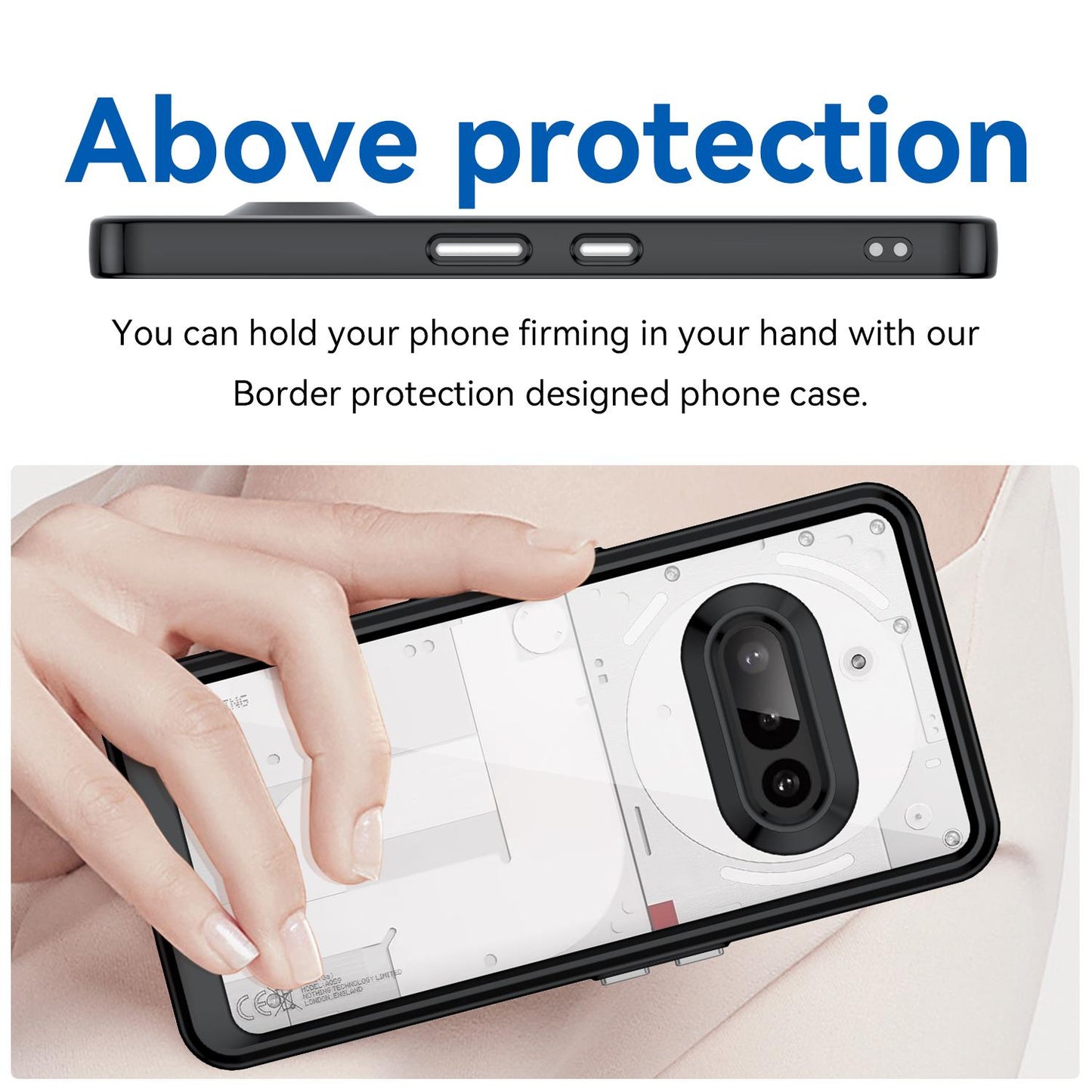 Nothing Phone 3a Acrylic Hybrid TPU Protective Phone Case, Colourful Series Shockproof Cover