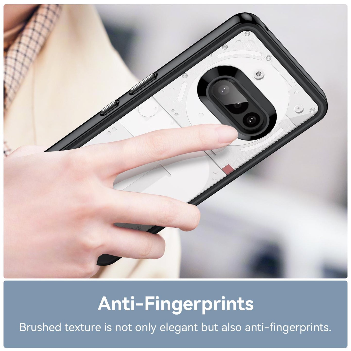 Nothing Phone 3a Acrylic Hybrid TPU Protective Phone Case, Colourful Series Shockproof Cover