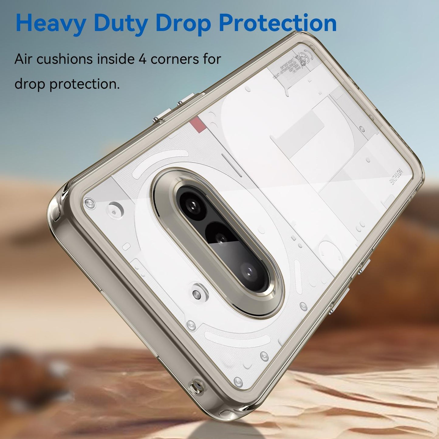 Nothing Phone 3a Acrylic Hybrid TPU Protective Phone Case, Colourful Series Shockproof Cover