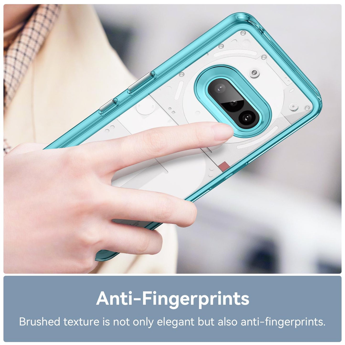 Nothing Phone 3a Acrylic Hybrid TPU Protective Phone Case, Colourful Series Shockproof Cover