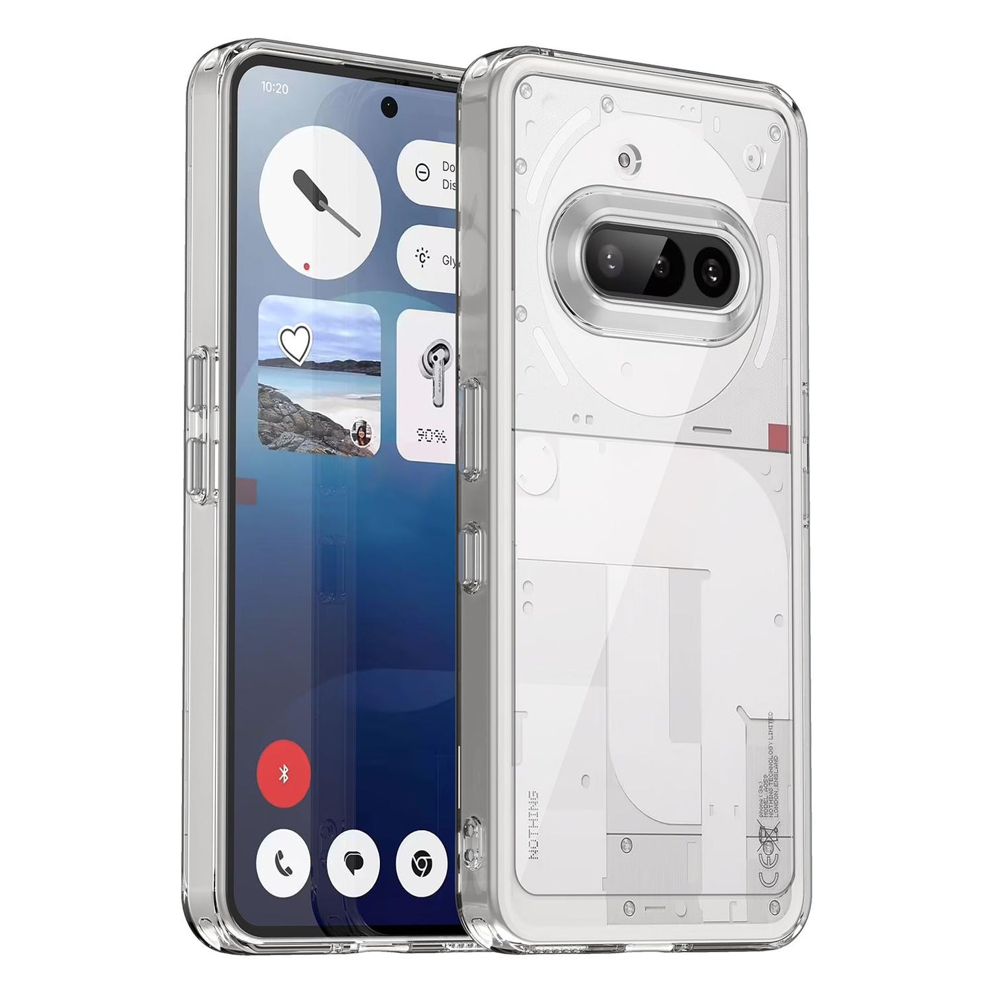 Nothing Phone 3a Acrylic Hybrid TPU Protective Phone Case, Colourful Series Shockproof Cover