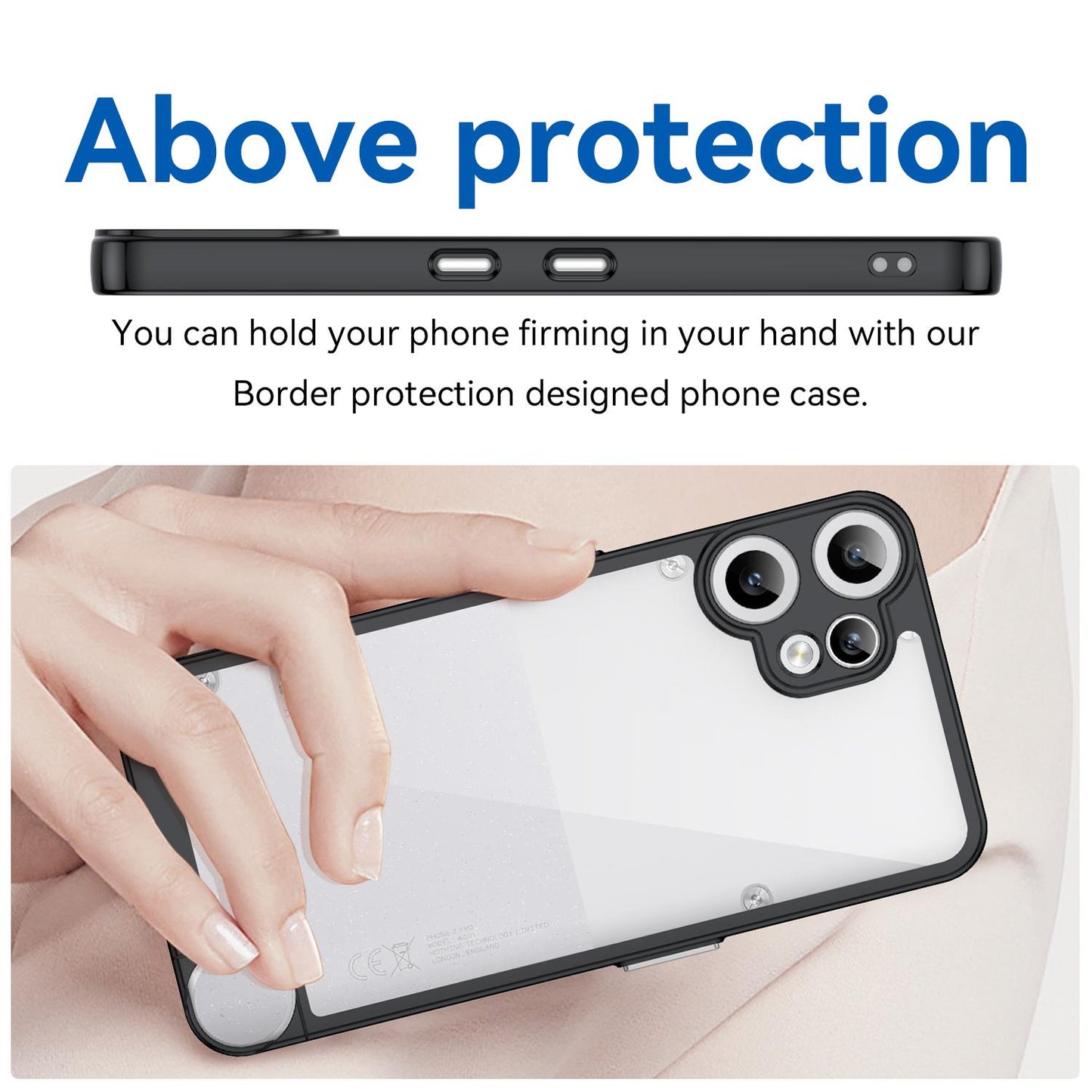 Nothing CMF Phone 2 Pro Acrylic Hybrid TPU Protective Phone Case, Colourful Series Shockproof Cover