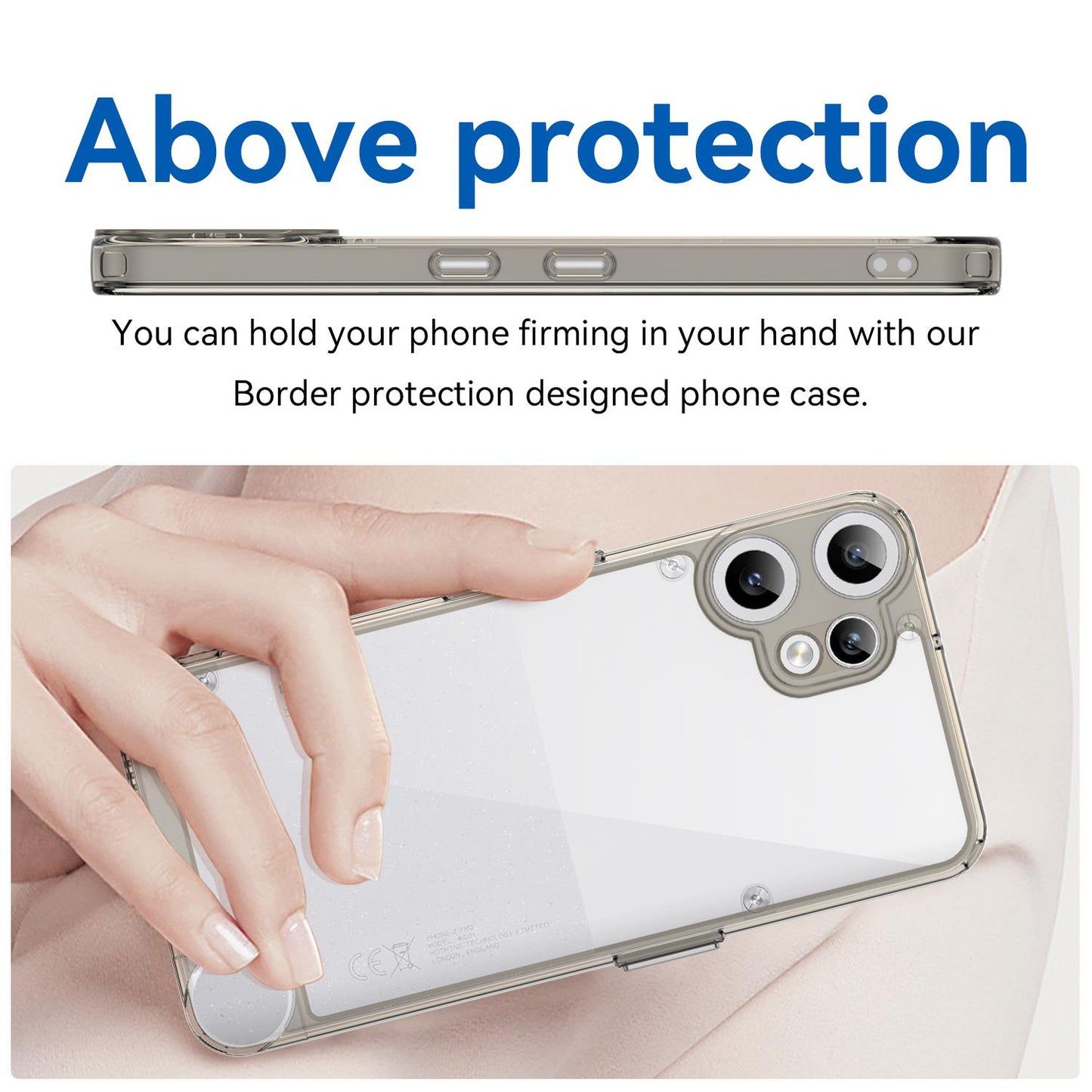 Nothing CMF Phone 2 Pro Acrylic Hybrid TPU Protective Phone Case, Colourful Series Shockproof Cover