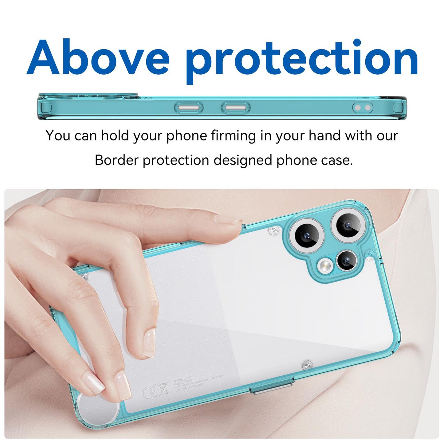 Nothing CMF Phone 2 Pro Acrylic Hybrid TPU Protective Phone Case, Colourful Series Shockproof Cover