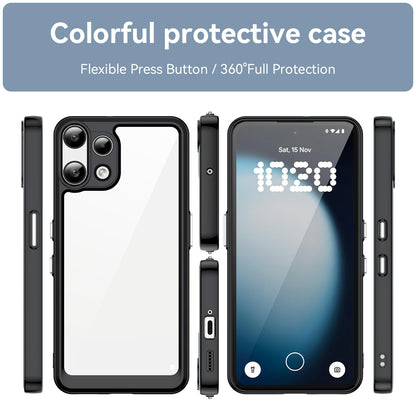 Nothing Phone 3a Lite Acrylic Hybrid TPU Protective Phone Case, Colourful Series Shockproof Cover