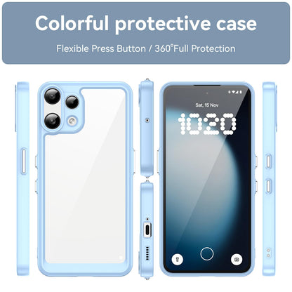 Nothing Phone 3a Lite Acrylic Hybrid TPU Protective Phone Case, Colourful Series Shockproof Cover