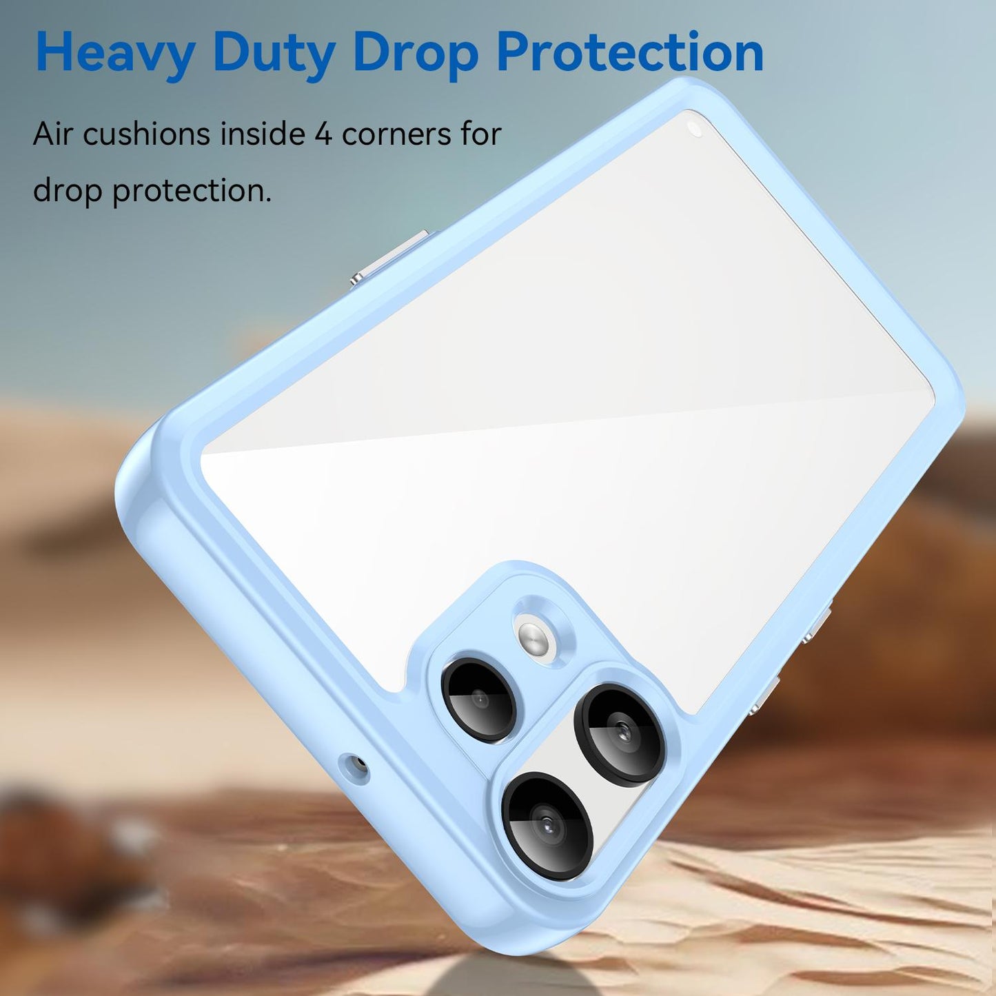 Nothing Phone 3a Lite Acrylic Hybrid TPU Protective Phone Case, Colourful Series Shockproof Cover