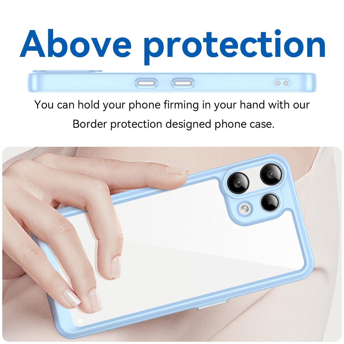 Nothing Phone 3a Lite Acrylic Hybrid TPU Protective Phone Case, Colourful Series Shockproof Cover