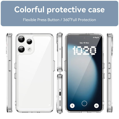 Nothing Phone 3a Lite Acrylic Hybrid TPU Protective Phone Case, Colourful Series Shockproof Cover